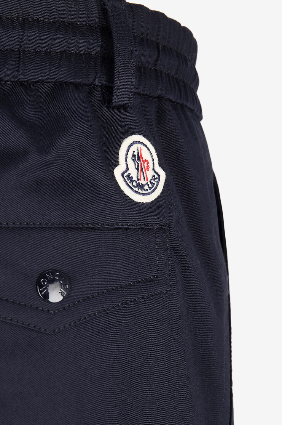 MONCLER Chino trousers with drawstring Men DARK BLUE 3