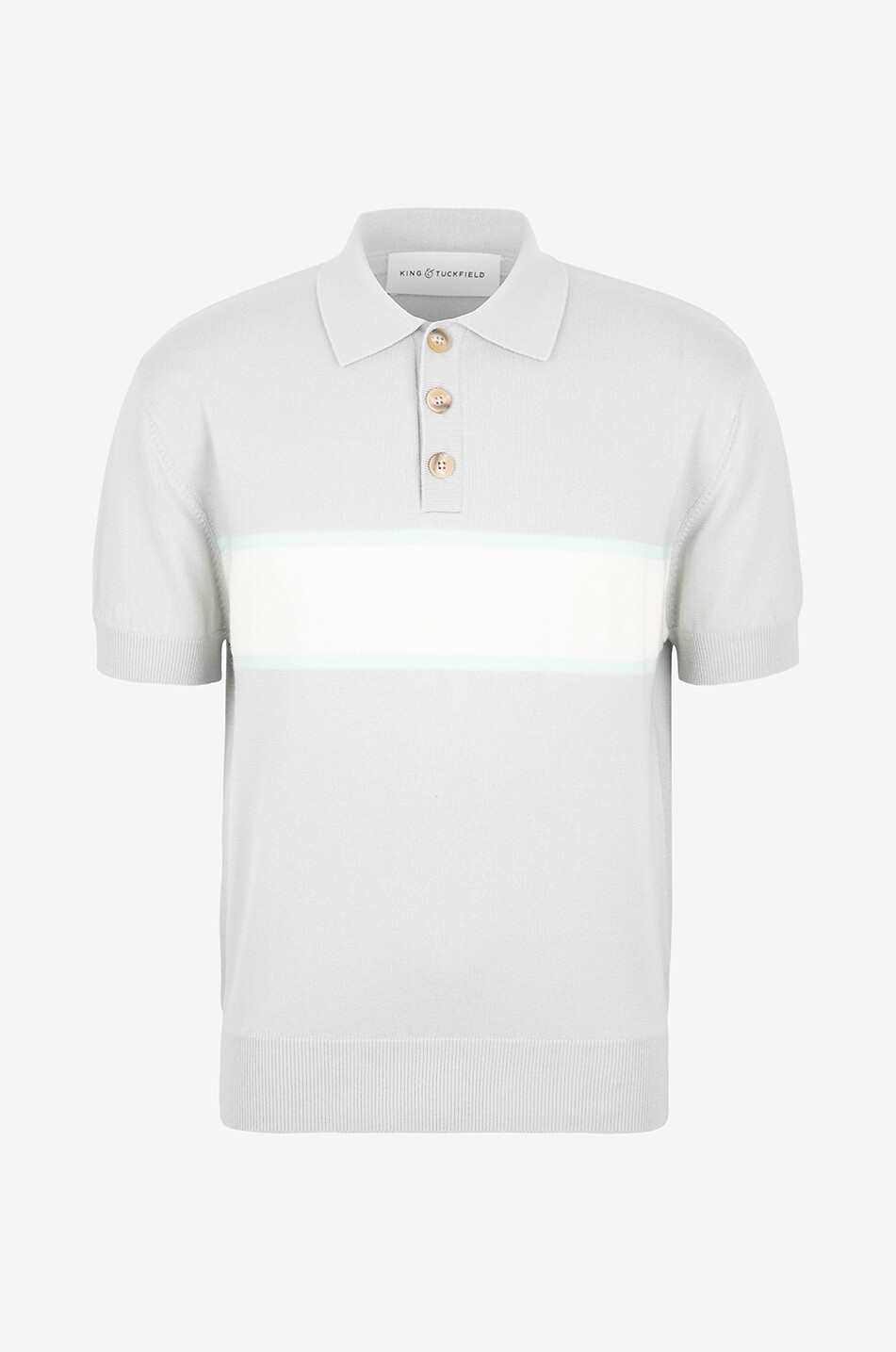 Slim-Fit-Strick-Polohemd mit Streifen
