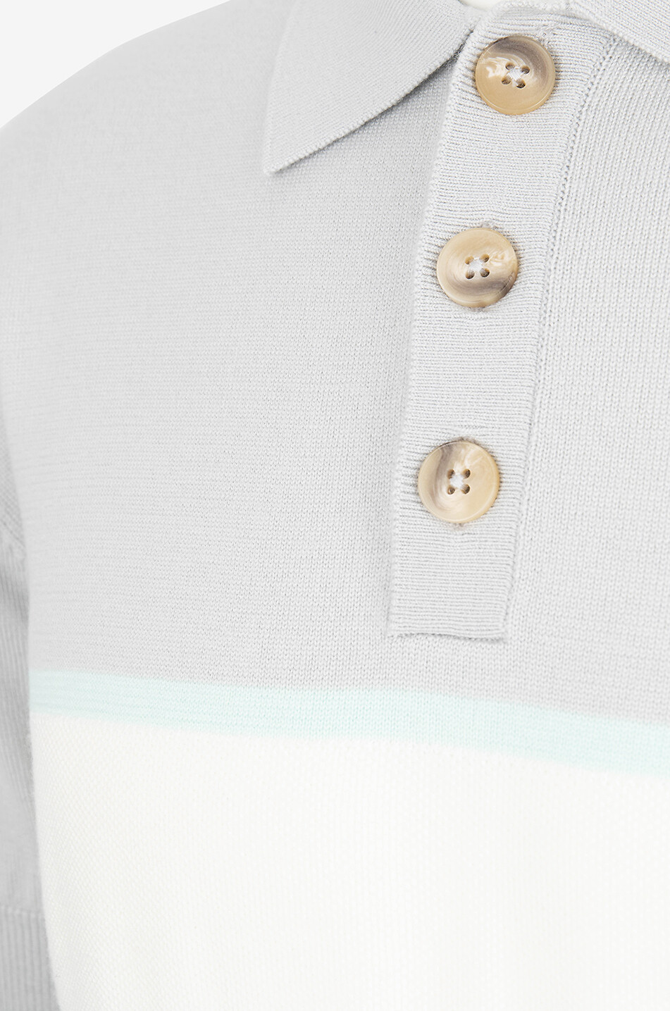 Slim-Fit-Strick-Polohemd mit Streifen