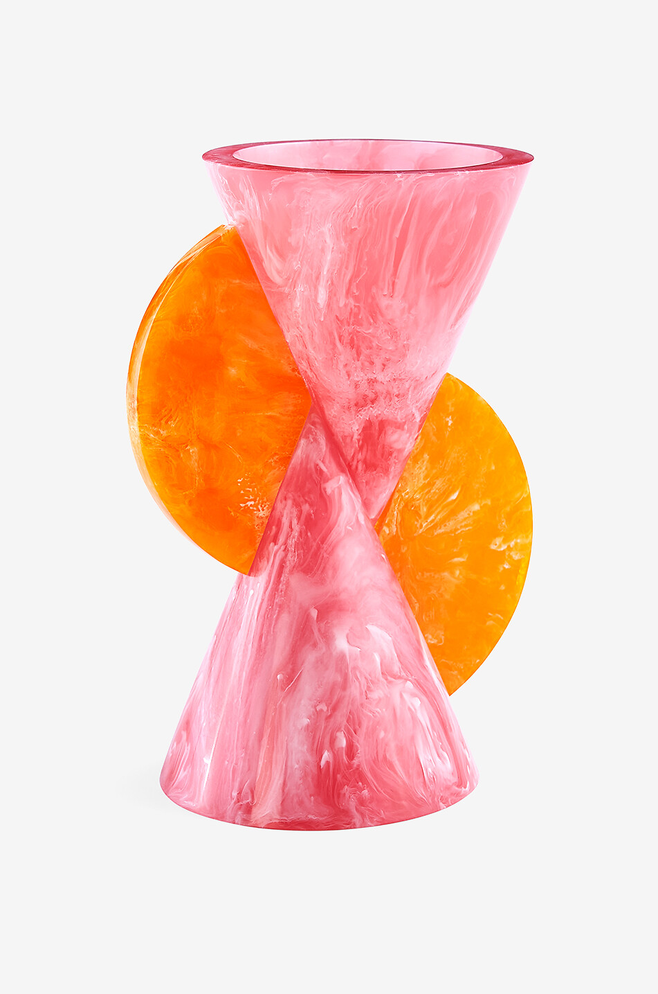 JONATHAN ADLER Vase marbrée bicolore Mustique Cone Maison MULTICOLORE 2