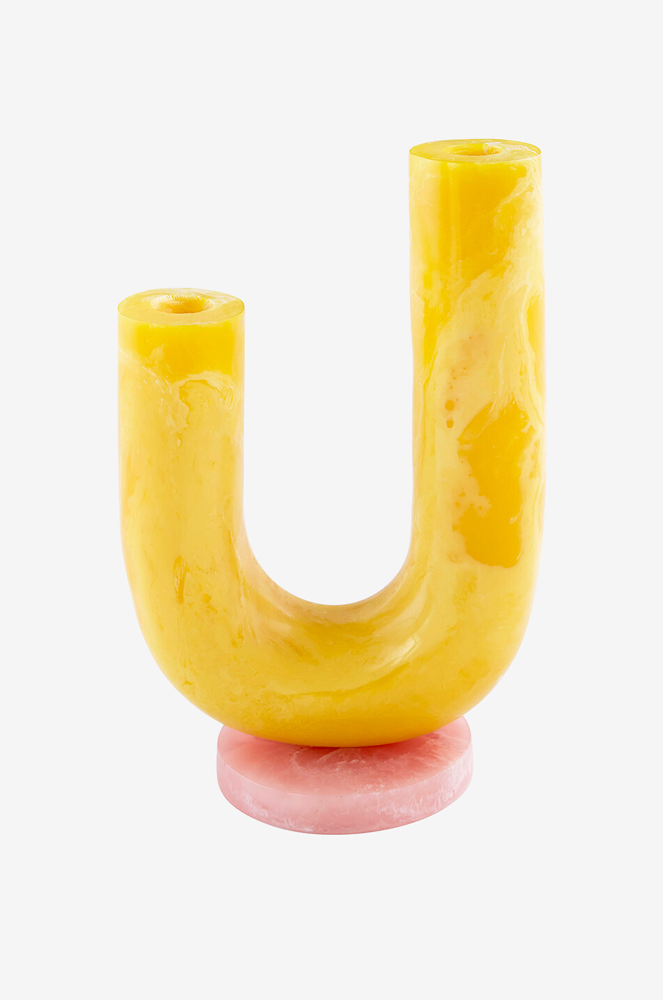 Mustique Double Tube marbled vase
