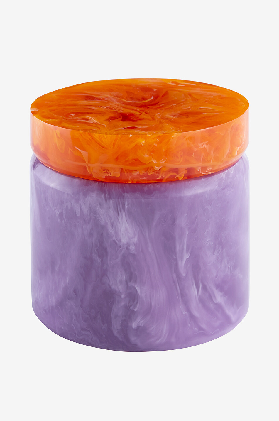 JONATHAN ADLER Mustique Large round marbled box Home MULTI COLOURED 1