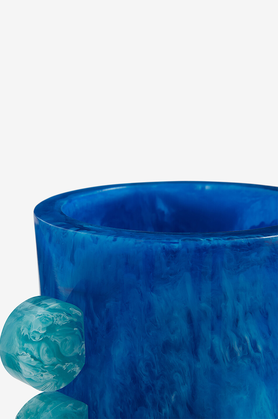 JONATHAN ADLER Mustique Disc Urn marbled vase Home BLUE 4