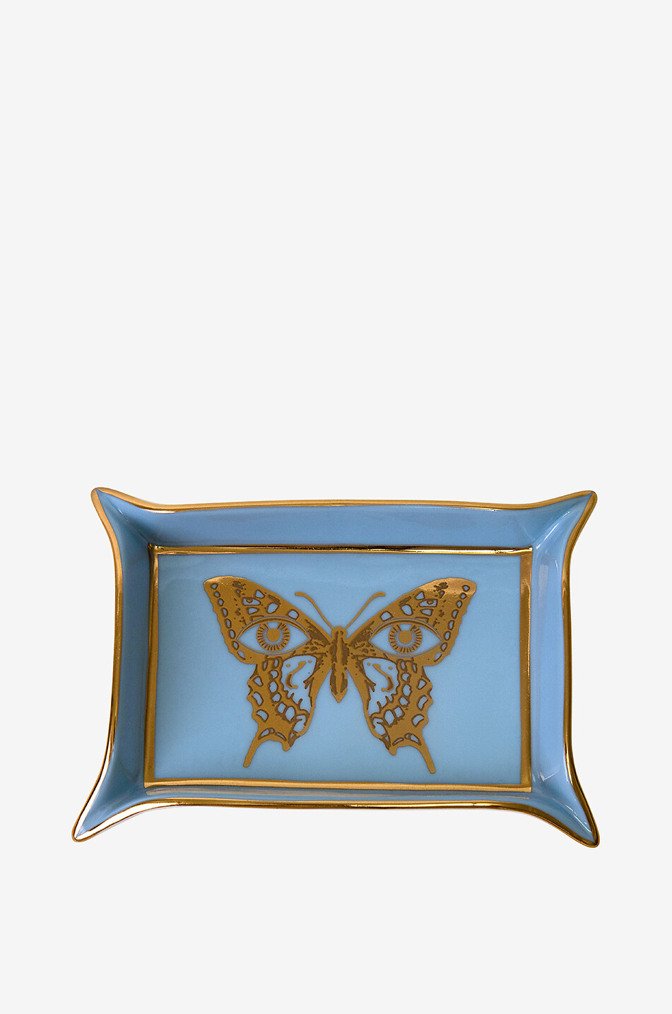 JONATHAN ADLER Mariposa Valet tray in porcelain Home BLUE 1