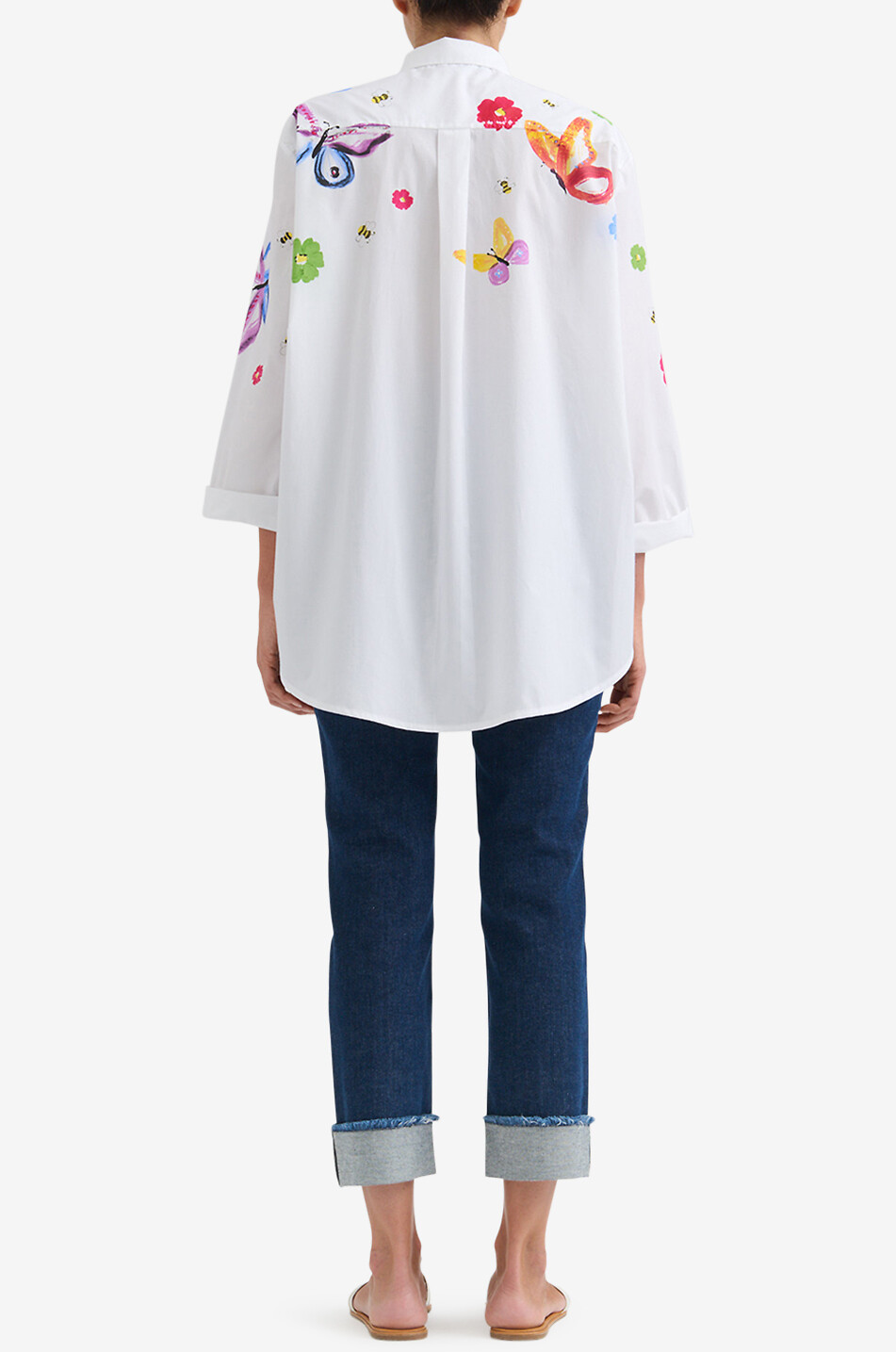 YC MILANO Chemise à manches longues en coton Femme BLANC 4