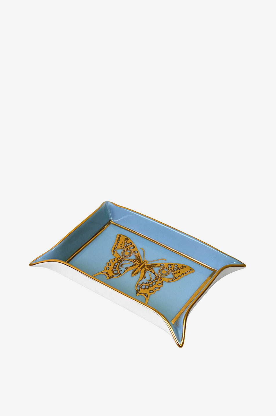 JONATHAN ADLER Mariposa Valet tray in porcelain Home BLUE 2