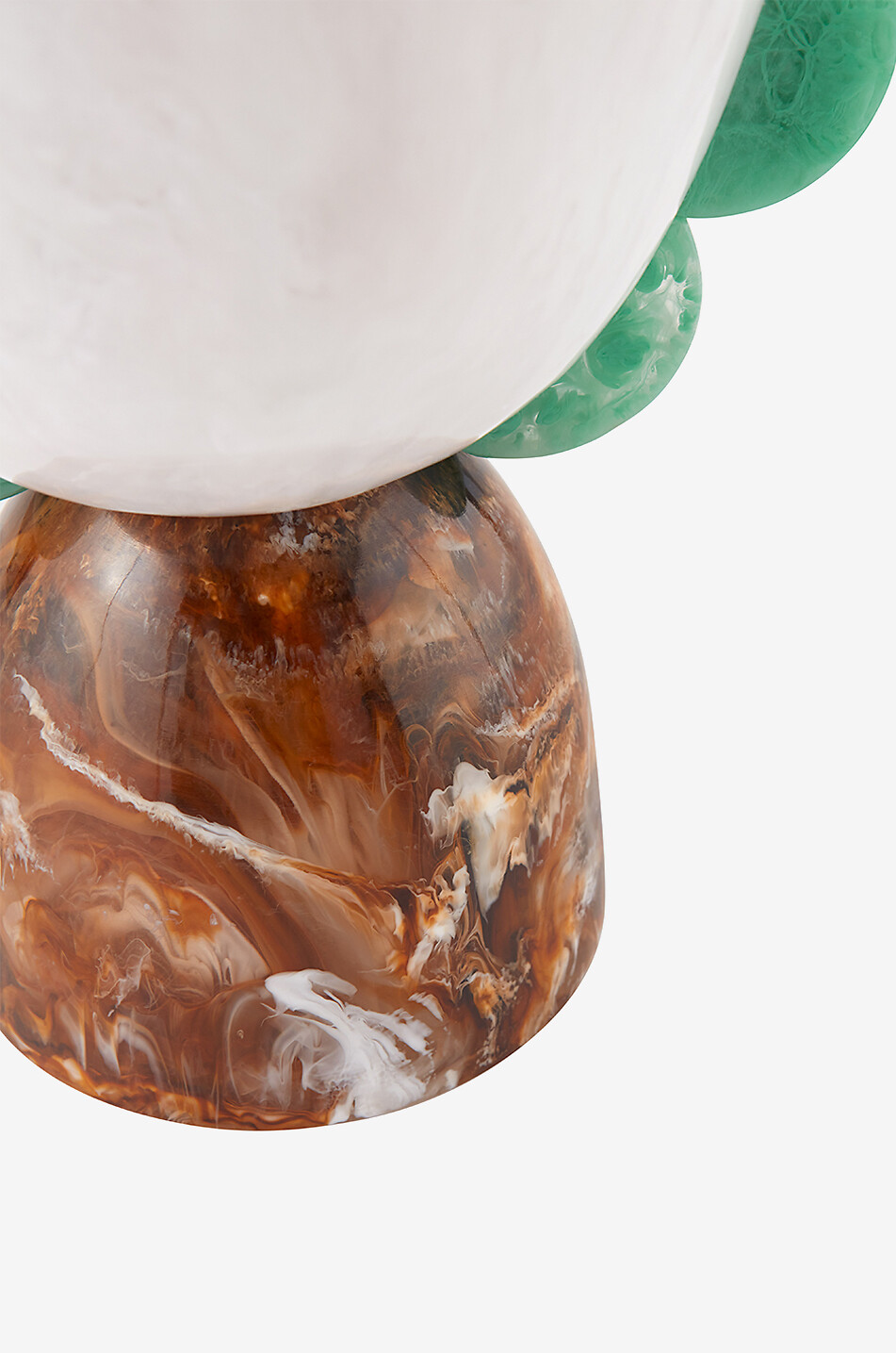 Mustique Scalloped Urn marbled vase