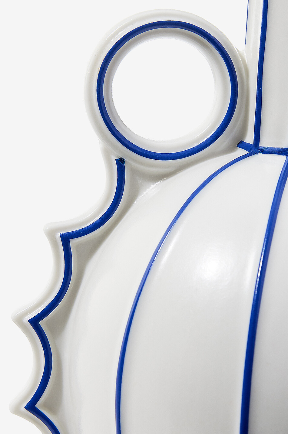 JONATHAN ADLER Venezia Small striped porcelain vase Home BLUE 2