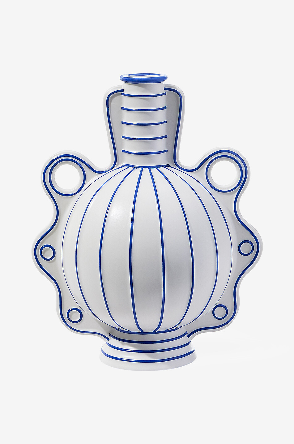 JONATHAN ADLER Venezia Small striped porcelain vase Home BLUE 4