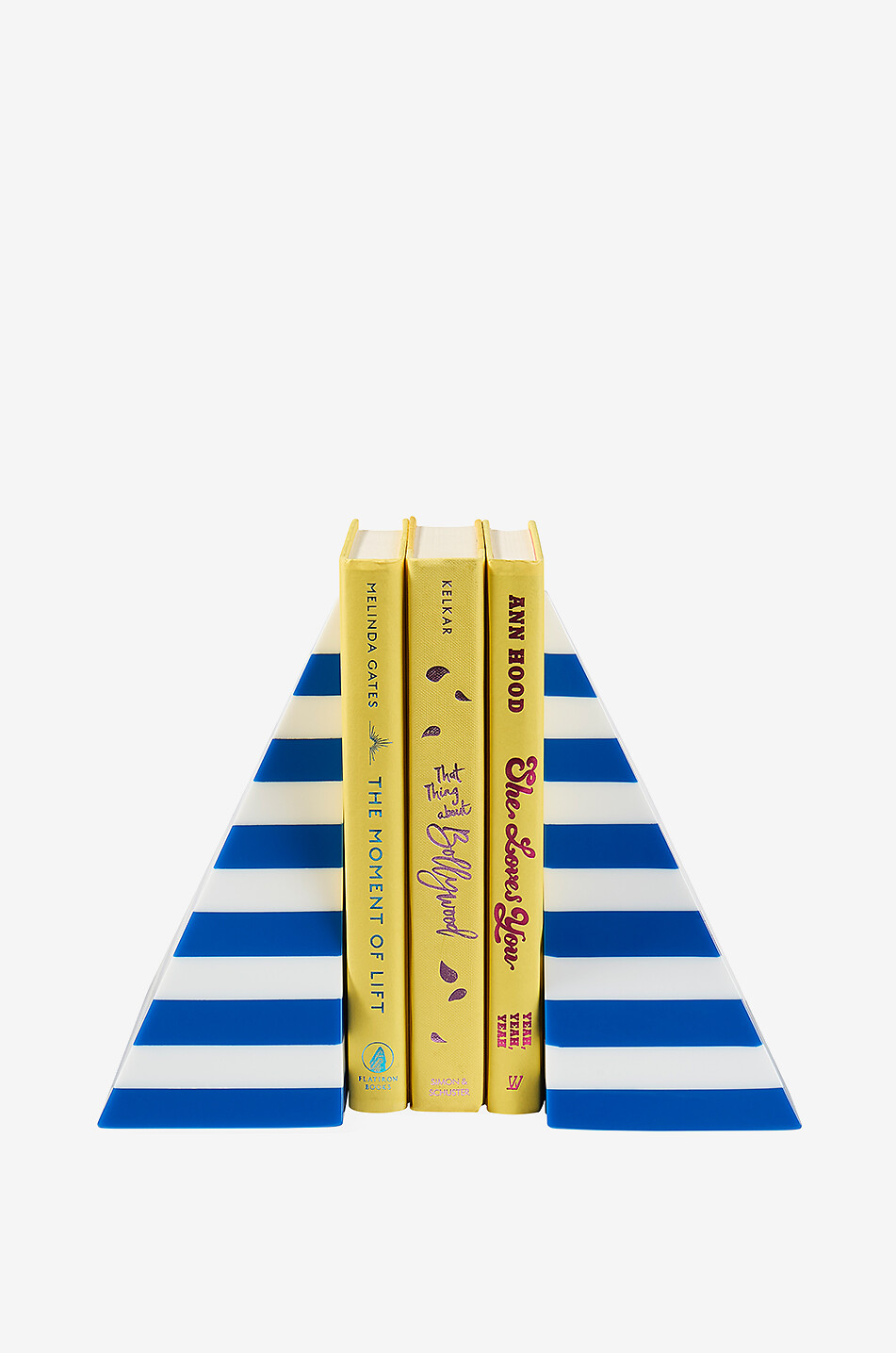 JONATHAN ADLER Cabana striped book ends Home BLUE 2