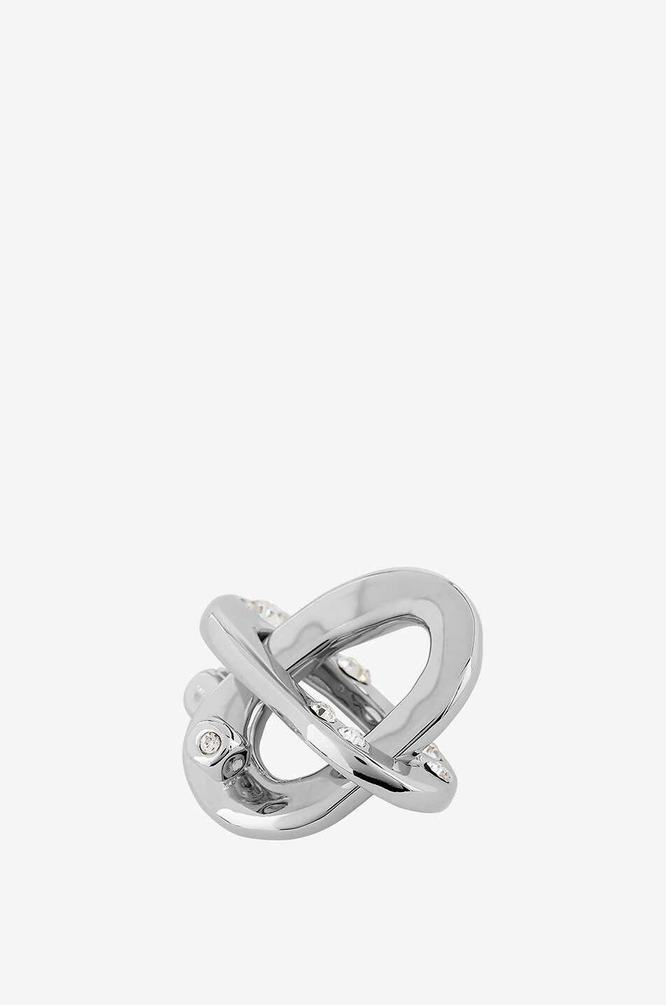 APOA Clous d'oreilles ornés de cristaux Zeynah Femme ARGENT 3