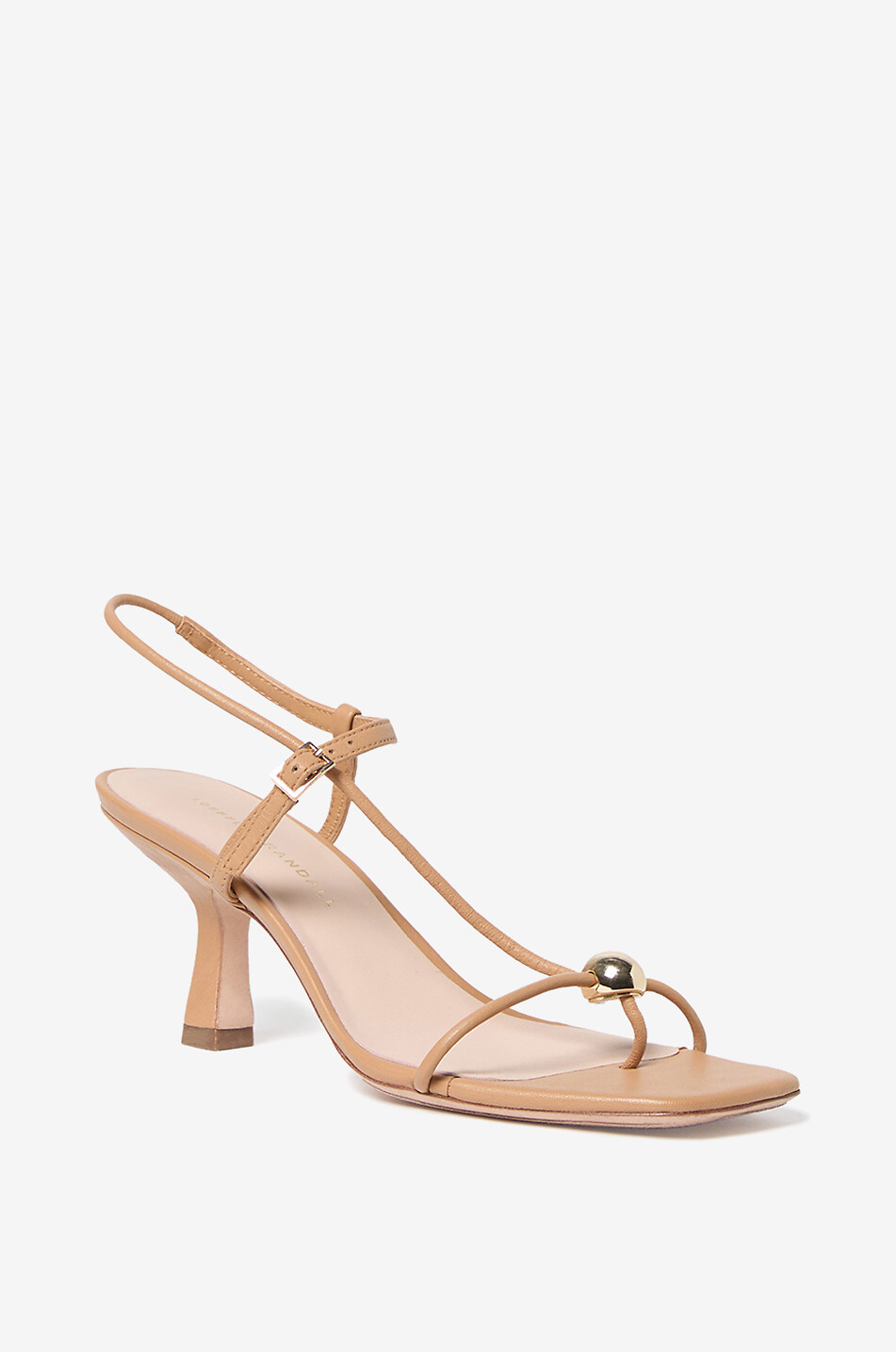 LOEFFLER RANDALL Nappaledersandalen mit Absatz Triana 70 Damen [akeneo-beigefonce] 1
