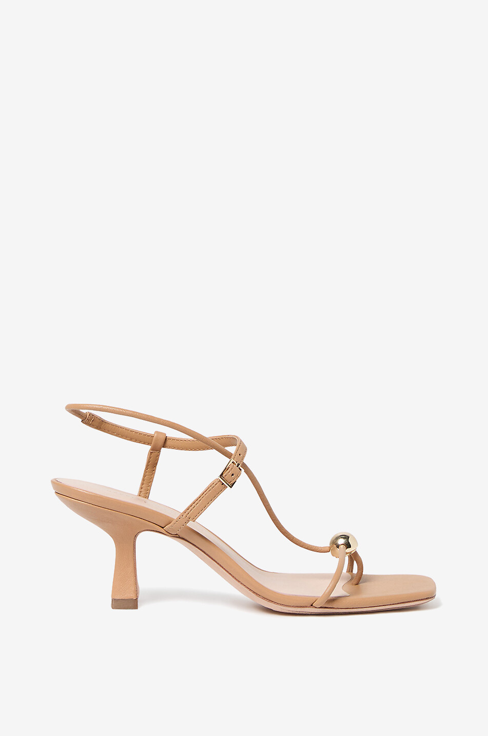 LOEFFLER RANDALL Nappaledersandalen mit Absatz Triana 70 Damen [akeneo-beigefonce] 2