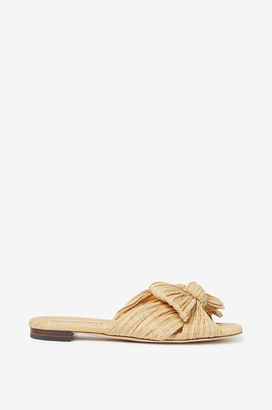 LOEFFLER RANDALL Daphne 10 flat raffia slides Women BEIGE 2
