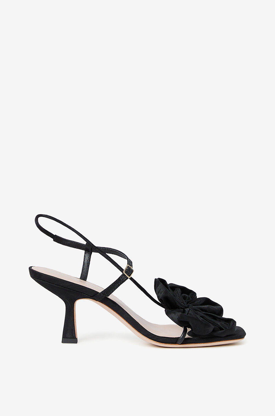 LOEFFLER RANDALL Schillernde Stoff-Sandalen Frank 70 Damen SCHWARZ 2