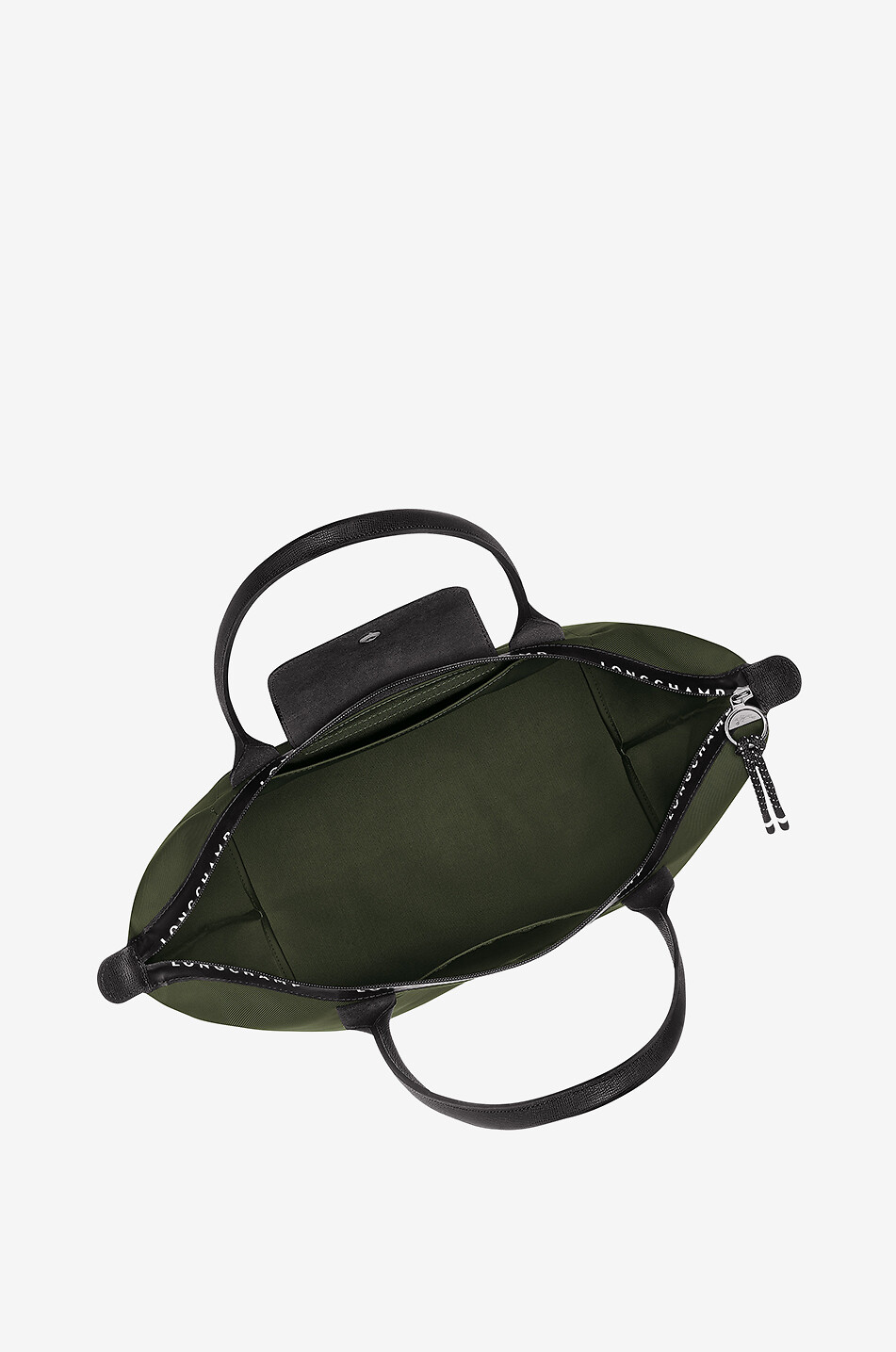 LONGCHAMP Shopper aus recyceltem Canvas und Leder Le Pliage Energy L Damen KHAKI 4