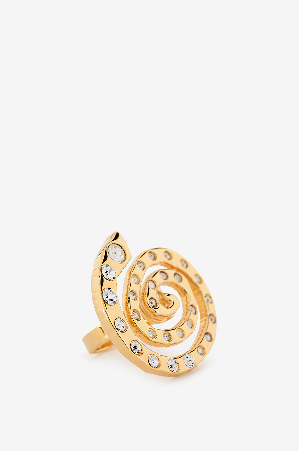 Bague dorée ornée de cristaux Hayla