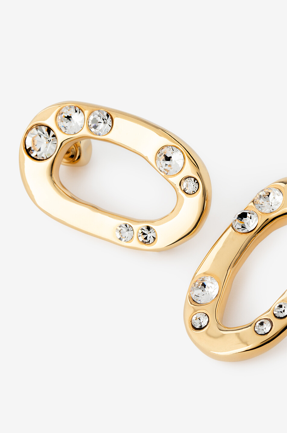 APOA Clous d'oreilles dorés à cristaux Zeynah Femme DORE 7