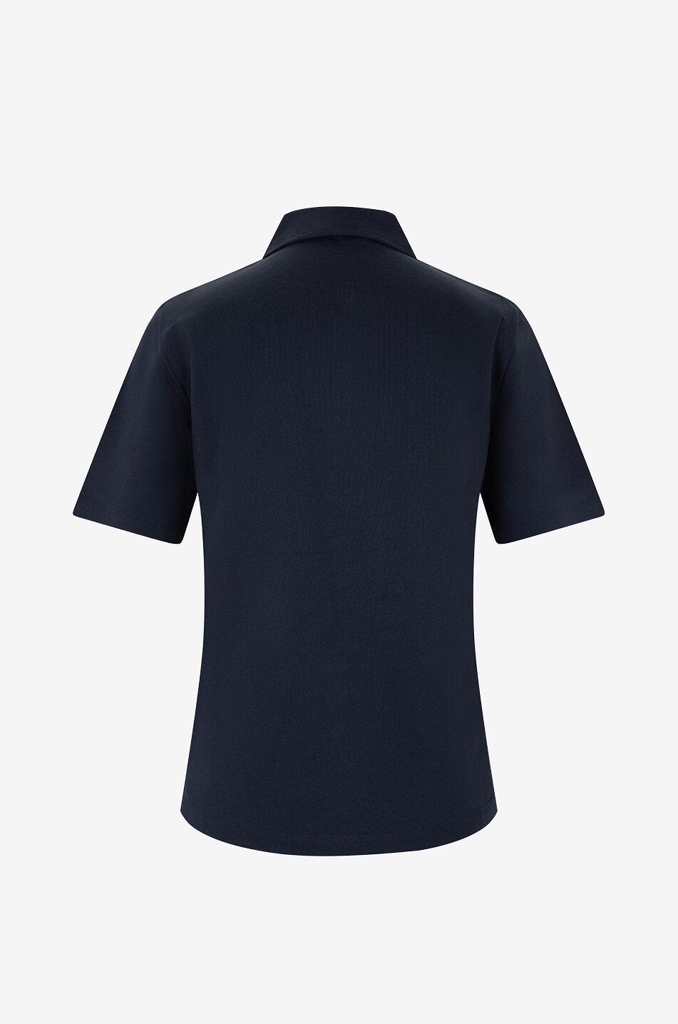 Short-sleeved jersey polo shirt - MONCLER - DARK BLUE - Bongénie
