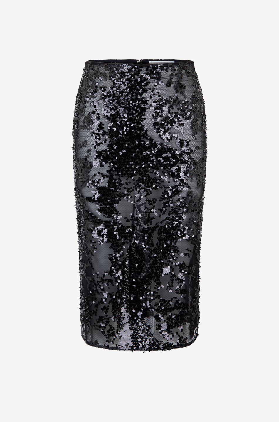 VICTORIA BECKHAM Jupe crayon en tulle à sequins Femme NOIR 1