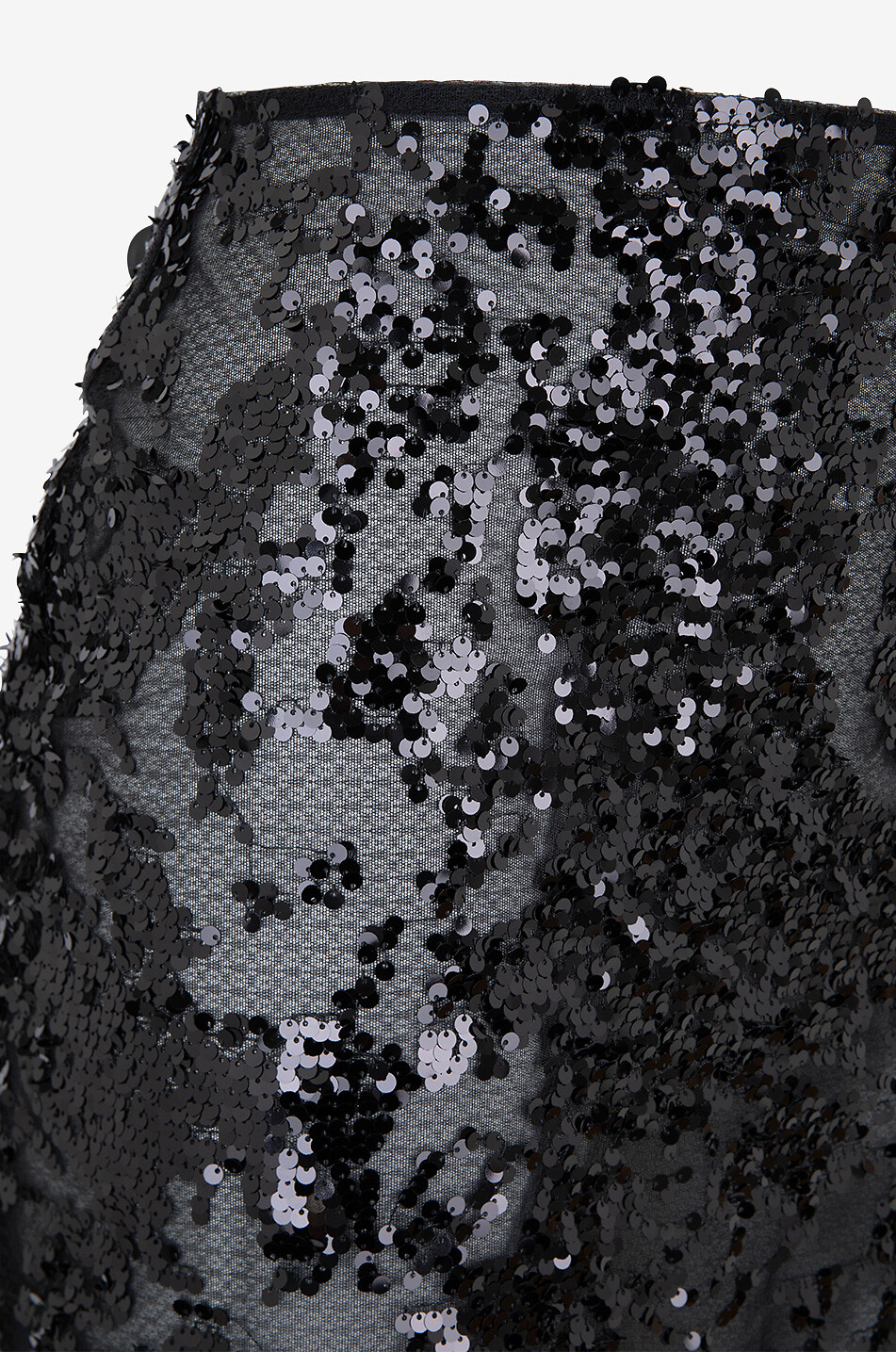 VICTORIA BECKHAM Jupe crayon en tulle à sequins Femme NOIR 3