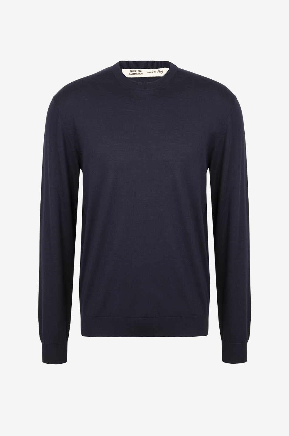 Virgin wool round-neck jumper
