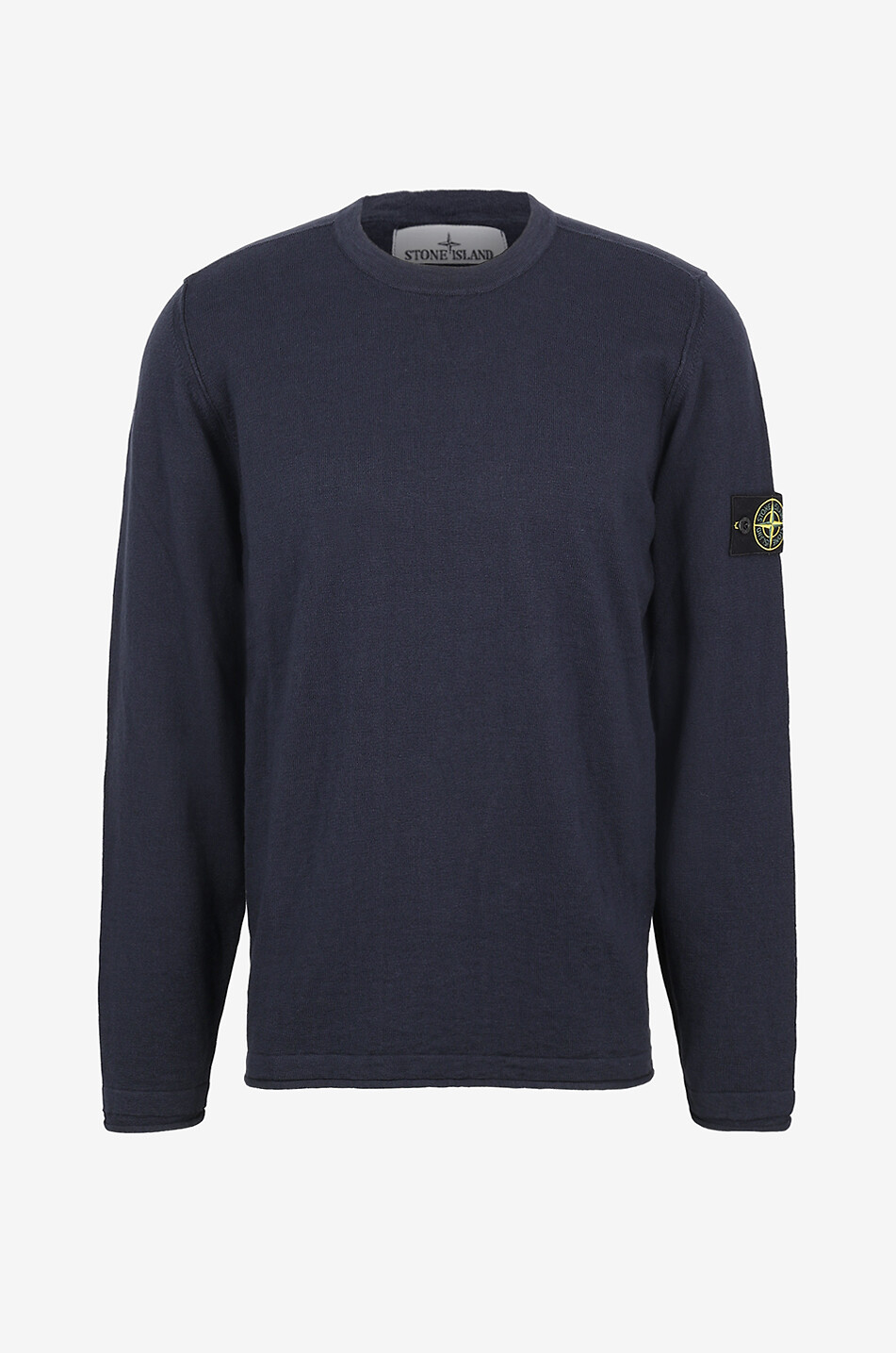 STONE ISLAND Pull à col rond en coton 5100052 Homme BLEU FONCE 1