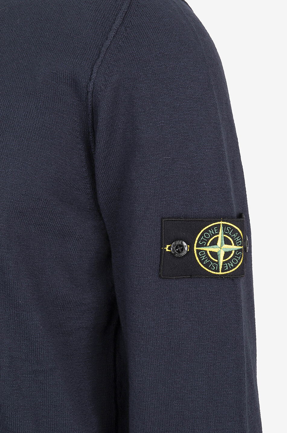 STONE ISLAND Pull à col rond en coton 5100052 Homme BLEU FONCE 3