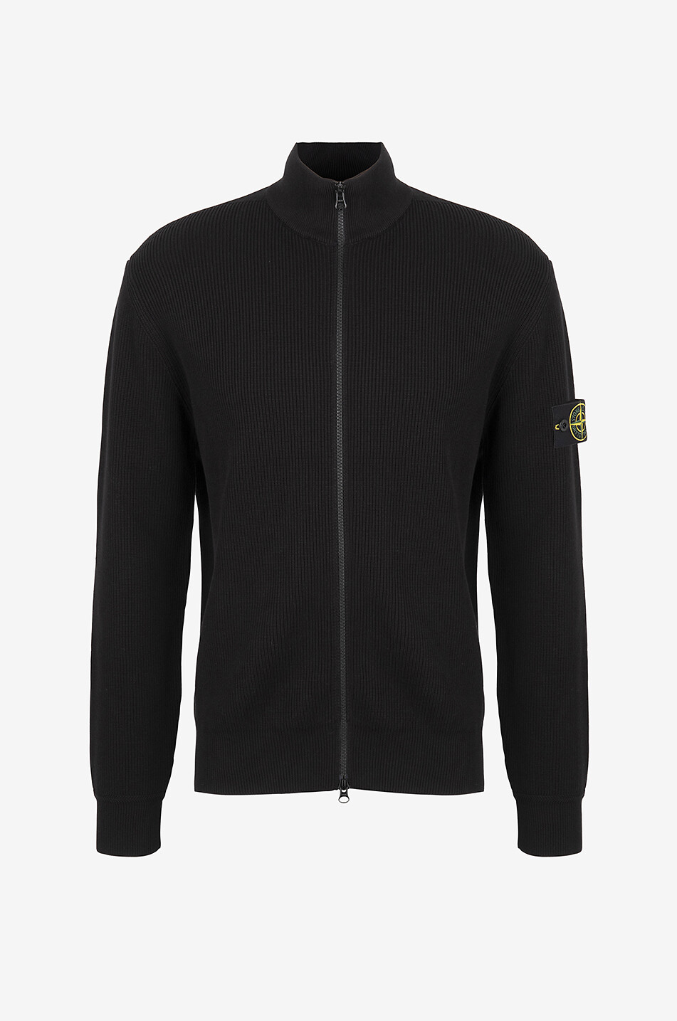STONE ISLAND Sweatshirt aus Baumwolle mit Reissverschluss 5100026 Herren SCHWARZ 1