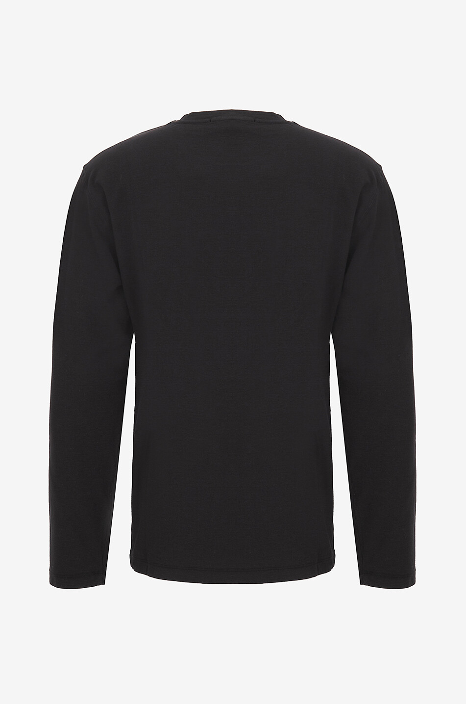 STONE ISLAND T-shirt à manches longues en coton 2100007 Homme NOIR 2