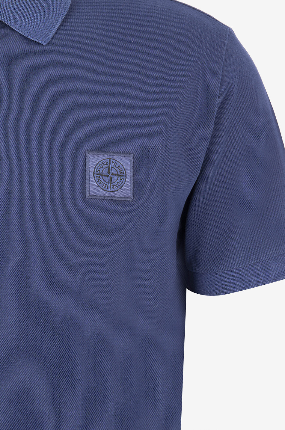 STONE ISLAND Kurzärmeliges Polohemd aus Baumwolle 22002SC Herren DUNKELBLAU 3