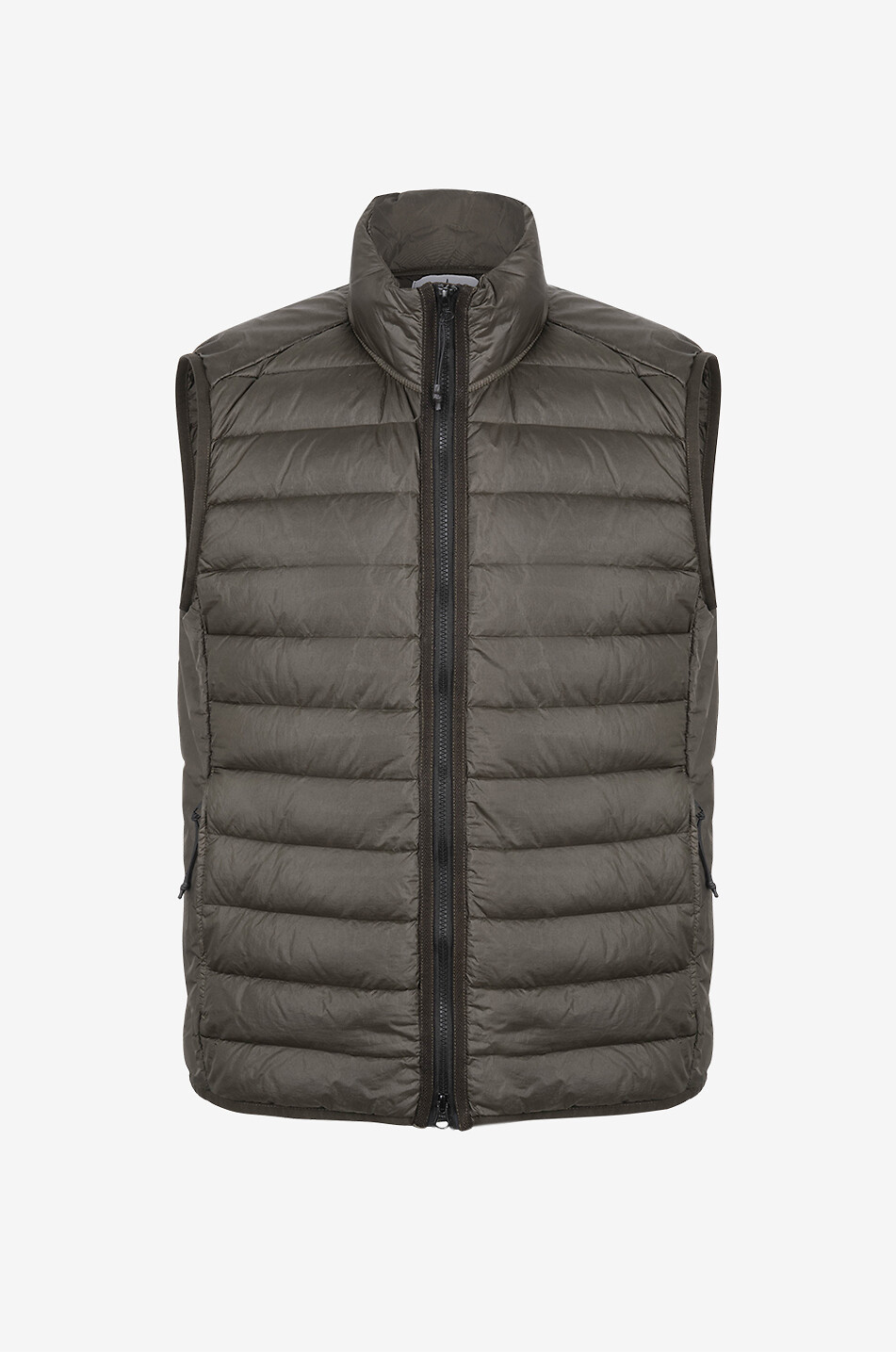 G100007 Loom Woven Down TC RNyl sleeveless down jacket