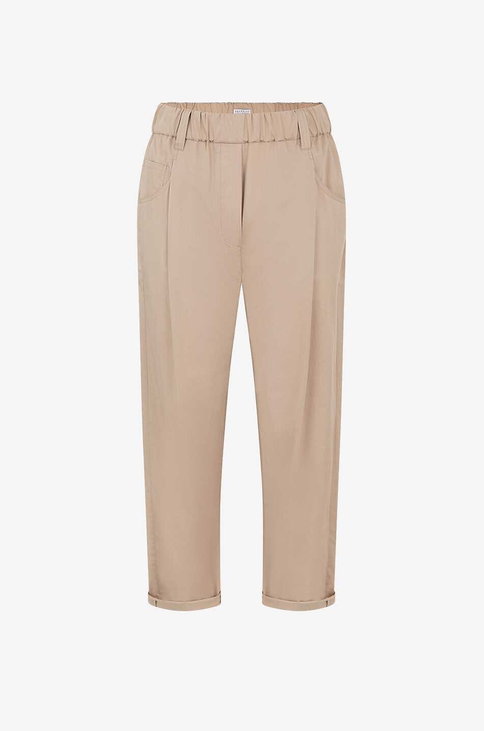 Pantalon De Sport Femme Brunello Cucinelli Taille 40 - Couleur Beige/blanc - Style Italien