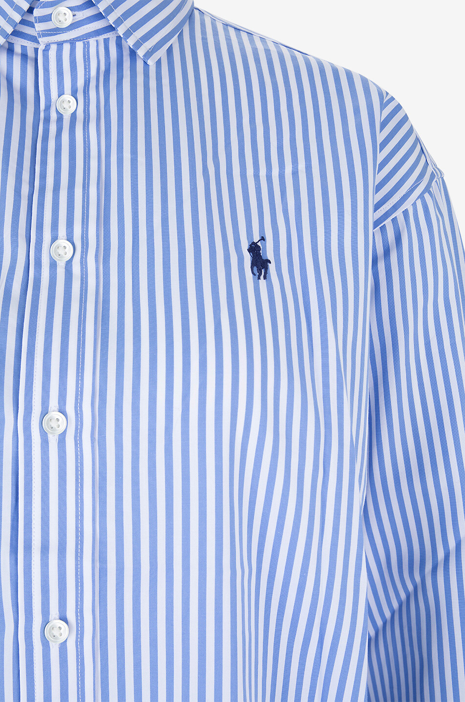 POLO RALPH LAUREN Chemise rayée décontractée Pony Femme BLEU 3