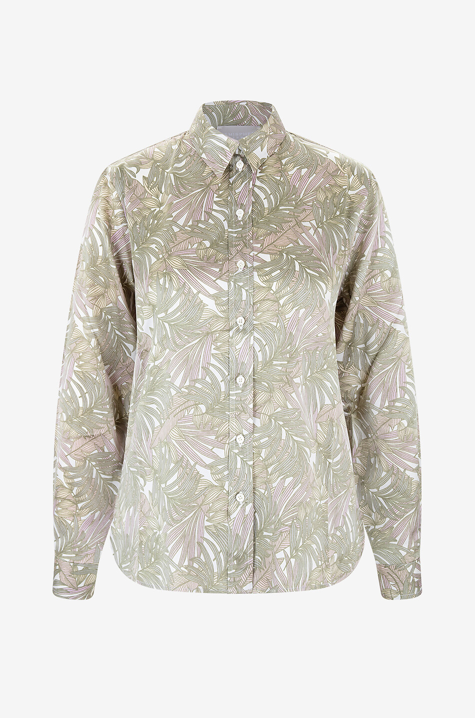 Langärmeliges Hemd aus Seide Fraut