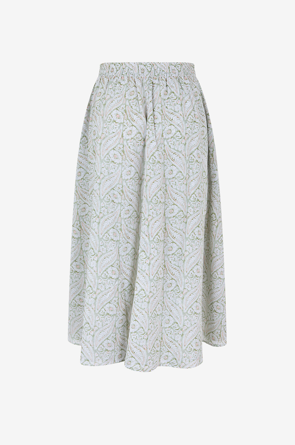 Jupe midi en coton Fides