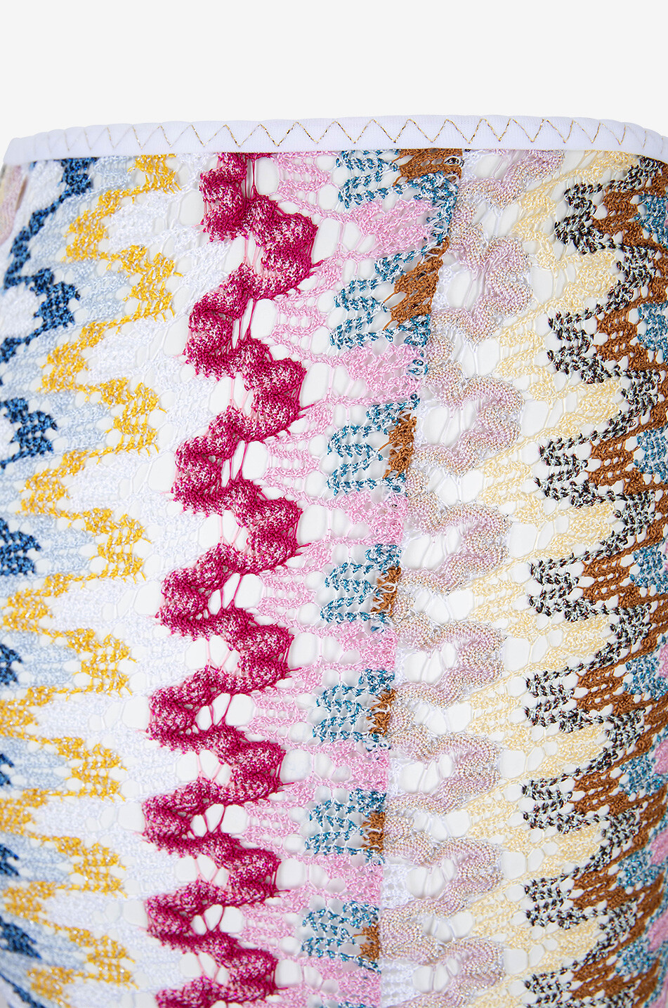 MISSONI Flared zigzag knit trousers Women MULTI COLOURED 3