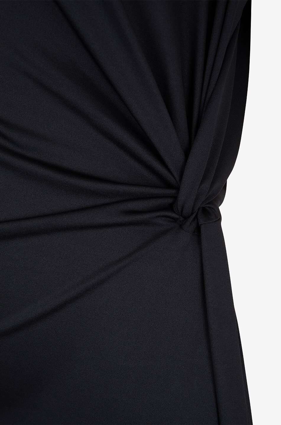 VICTORIA BECKHAM Drapiertes ärmelloses tailliertes Kleid aus Jersey Damen SCHWARZ 3