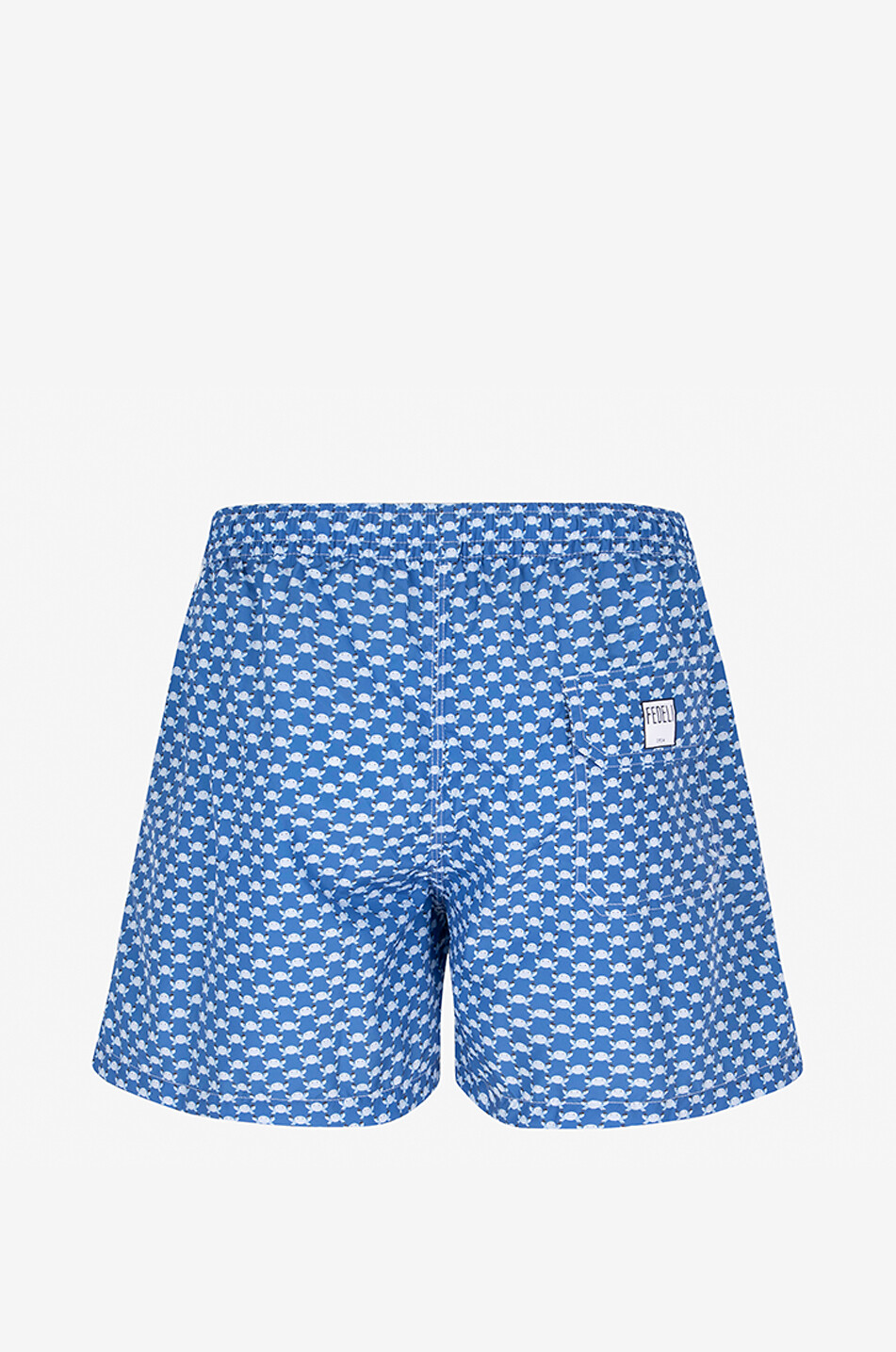 FEDELI Madeira crab print swim shorts Men MEDIUM BLUE 2