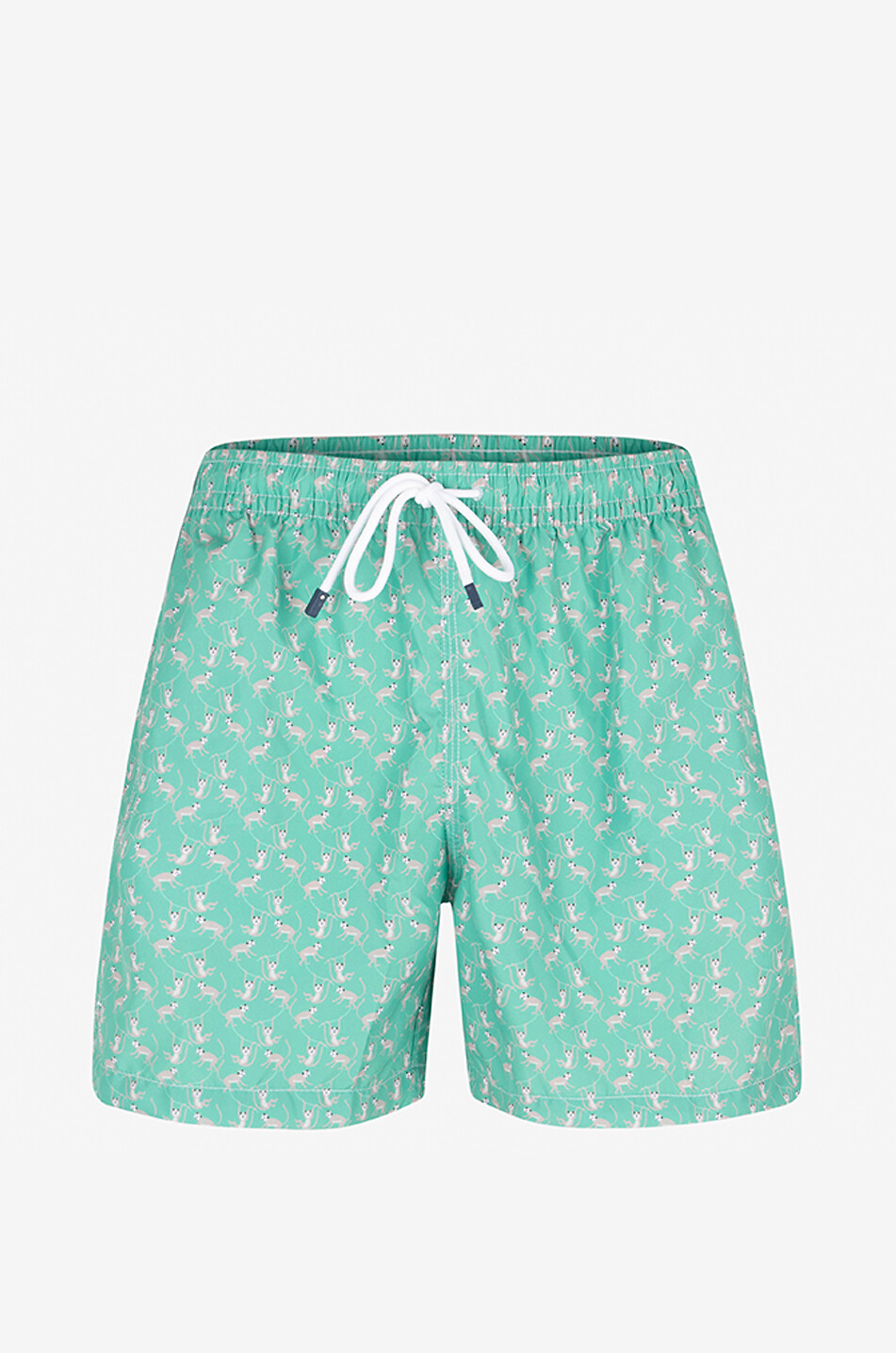 FEDELI Badeshorts mit Affenprint Madeira Herren MITTELGRÜN 1