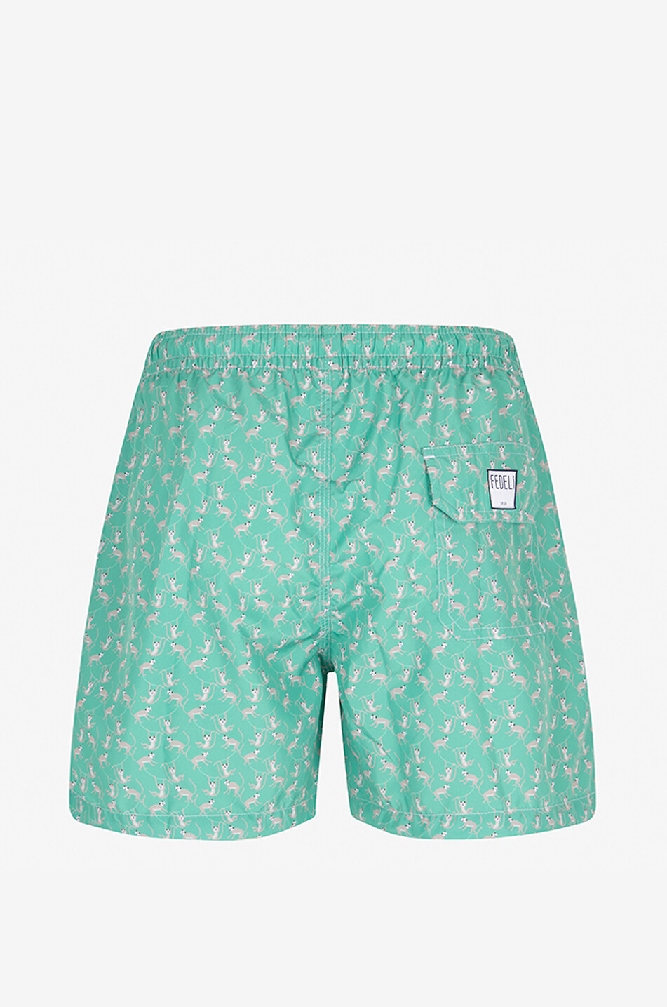 FEDELI Badeshorts mit Affenprint Madeira Herren MITTELGRÜN 2