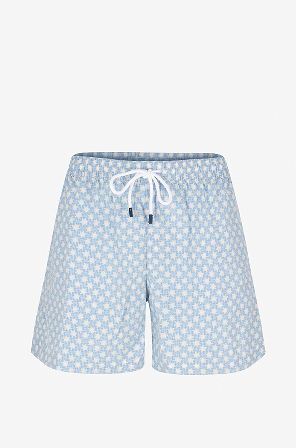 FEDELI Badeshorts mit Schneeflockenmotiv Madeira Herren DUNKELBLAU 1
