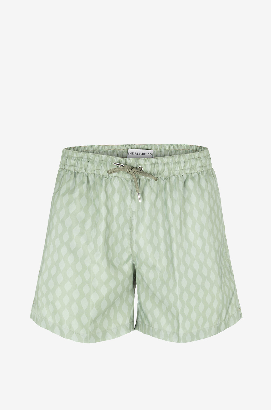 THE RESORT CO Short de bain imprimé zigzags Classic Homme VERT 1