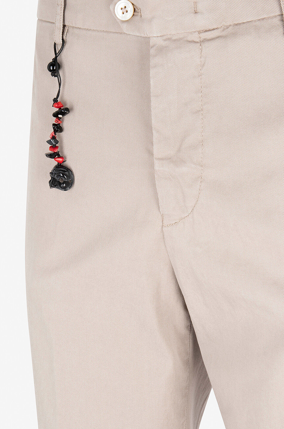 MARCO PESCAROLO Evo lyocell and cotton slim fit chino trousers Men BROWN 3