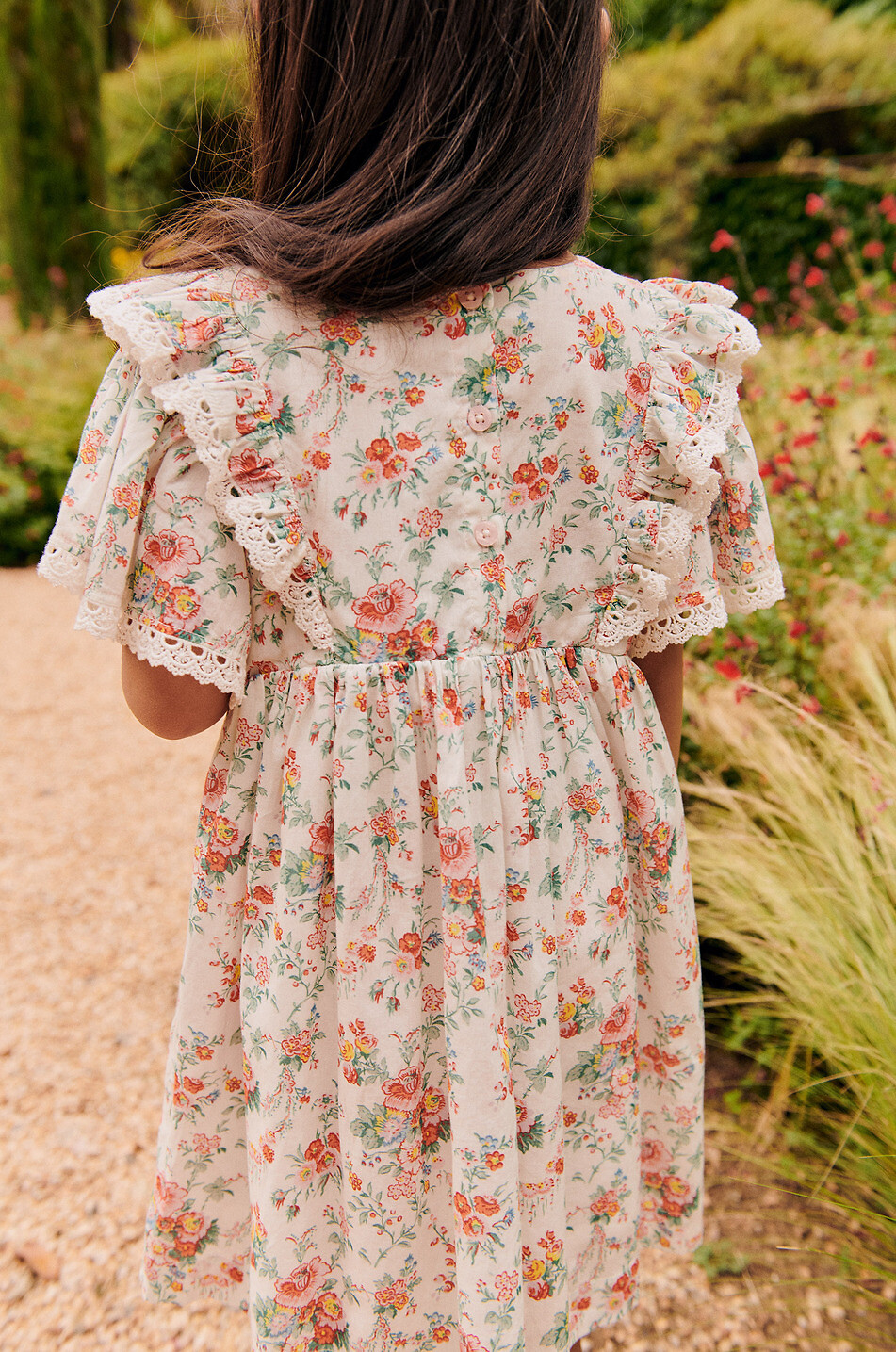 LOUISE MISHA Siloe Children's organic cotton dress Girl EGGSHELL 3
