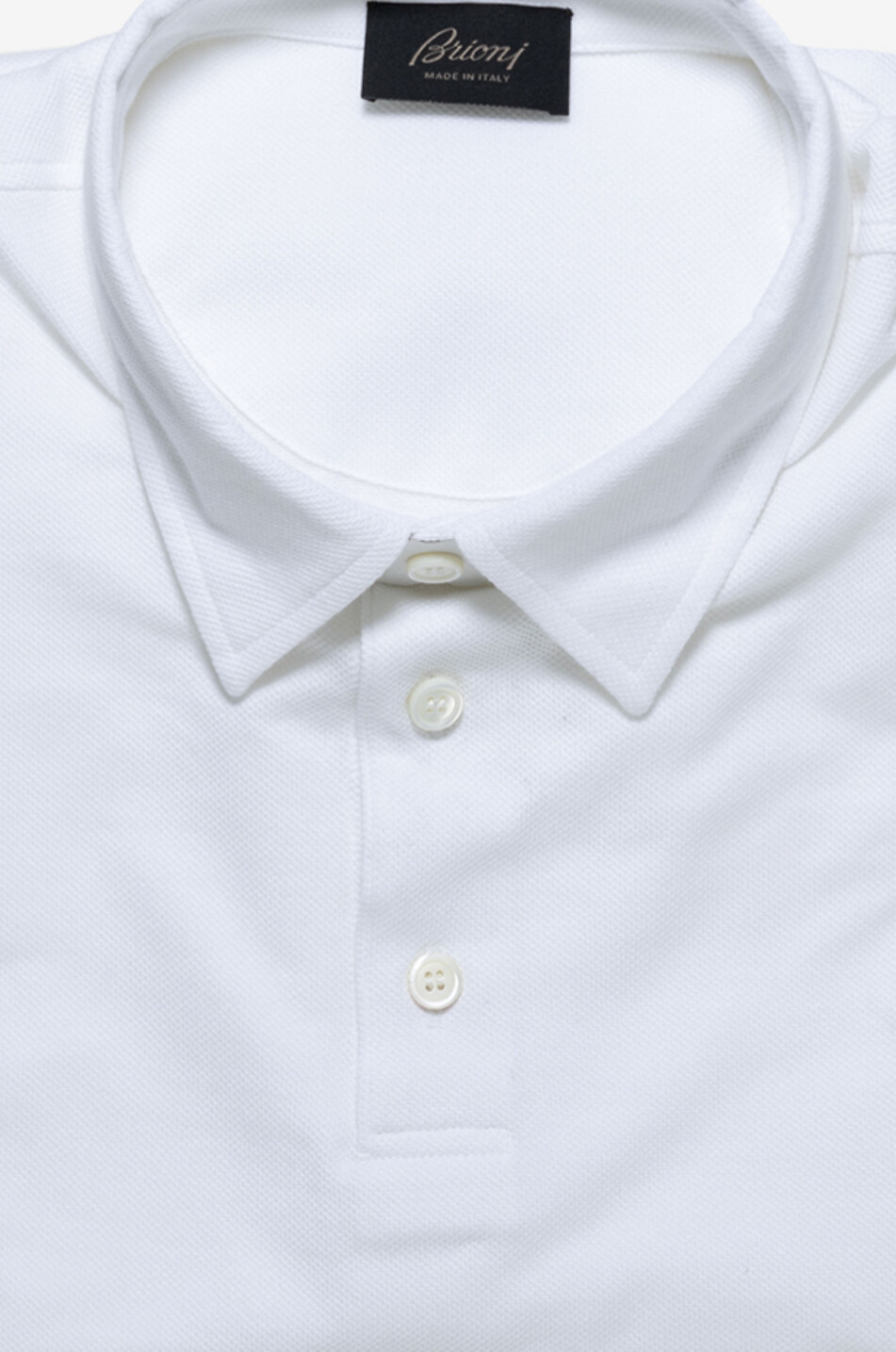 BRIONI Polo à manches courtes en coton piqué Homme BLANC 2