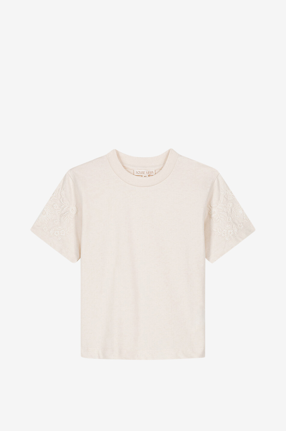 LOUISE MISHA T-shirt en coton biologique enfant Celia Fille BLANC CASSE 1