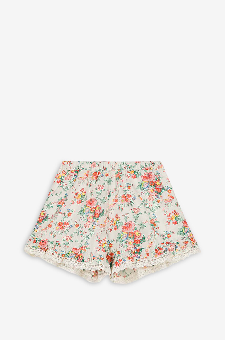 LOUISE MISHA Short en coton biologique enfant Vallaloid Fille BLANC CASSE 1