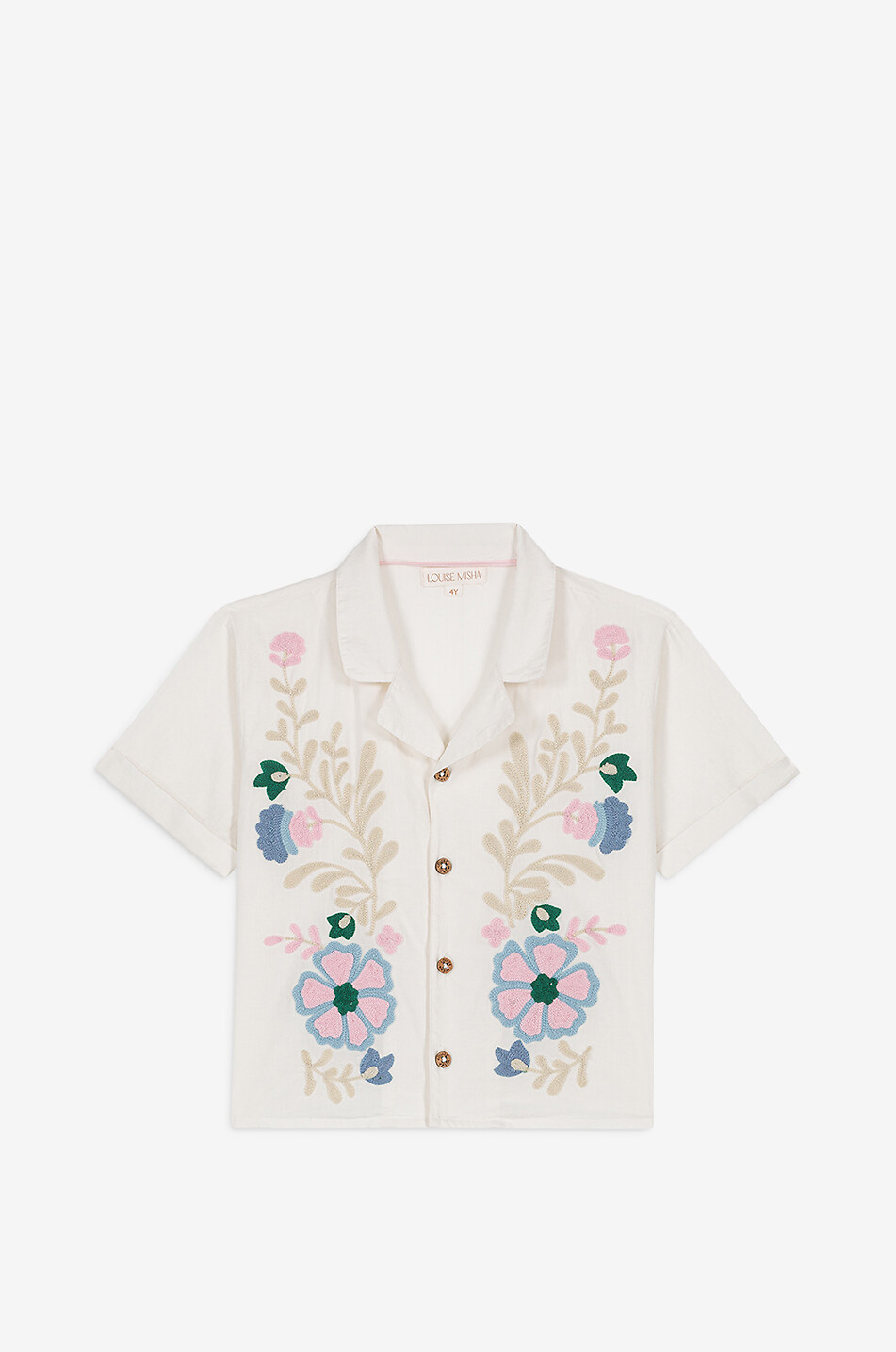 LOUISE MISHA Chemise en coton biologique enfant Alova Fille BLANC 1