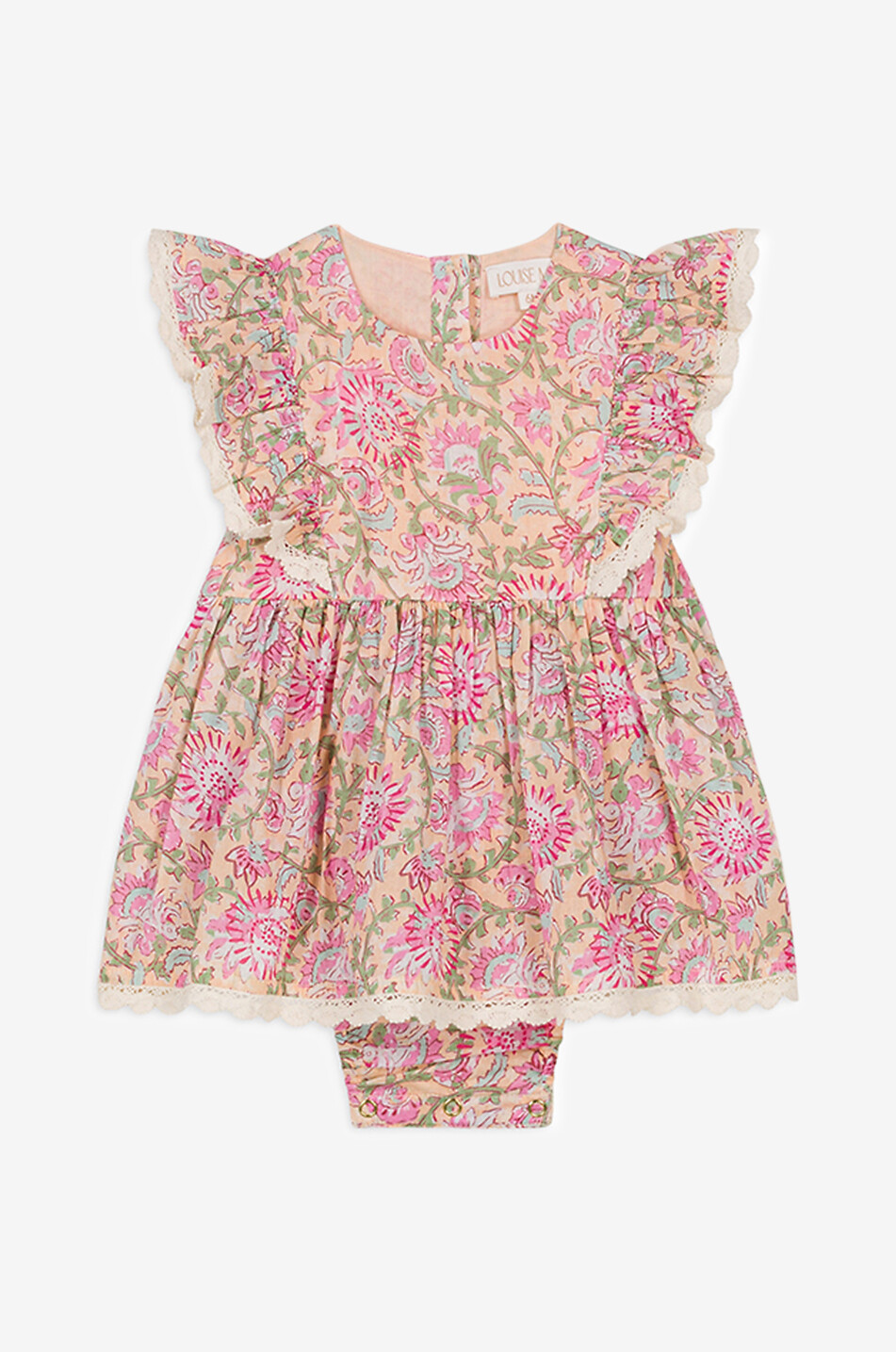 LOUISE MISHA Kleid für Babys aus Biobaumwolle Lena Baby ROSA 1